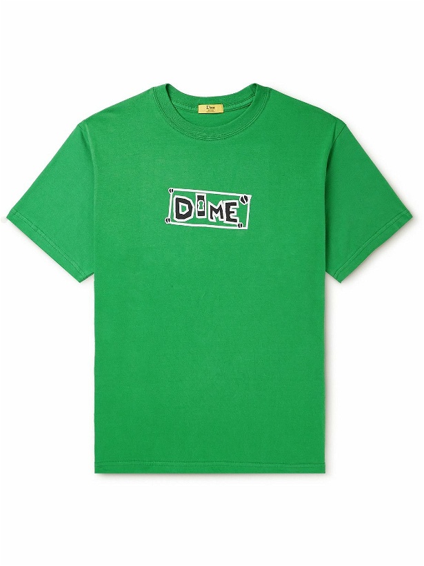 Photo: DIME - Logo-Print Cotton-Jersey T-Shirt - Green