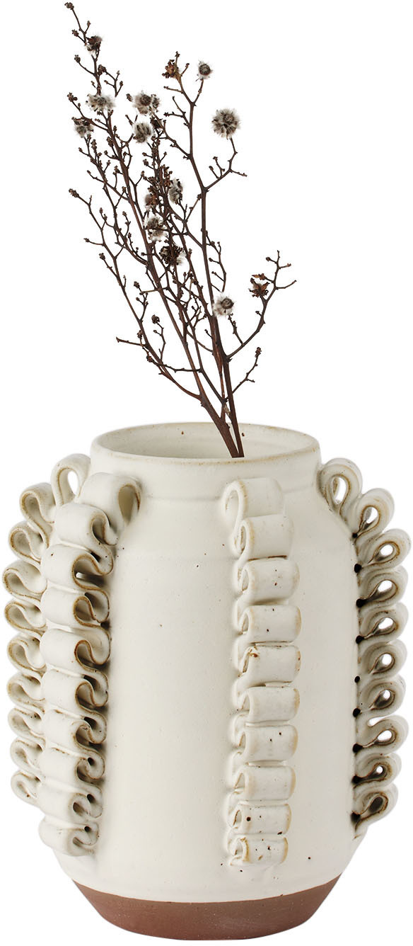 Perla Valtierra Off-White Lola C Chico Vase