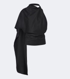 Róhe Assymetric wool top