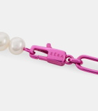 Eéra Double Reine sterling silver and pearl necklace
