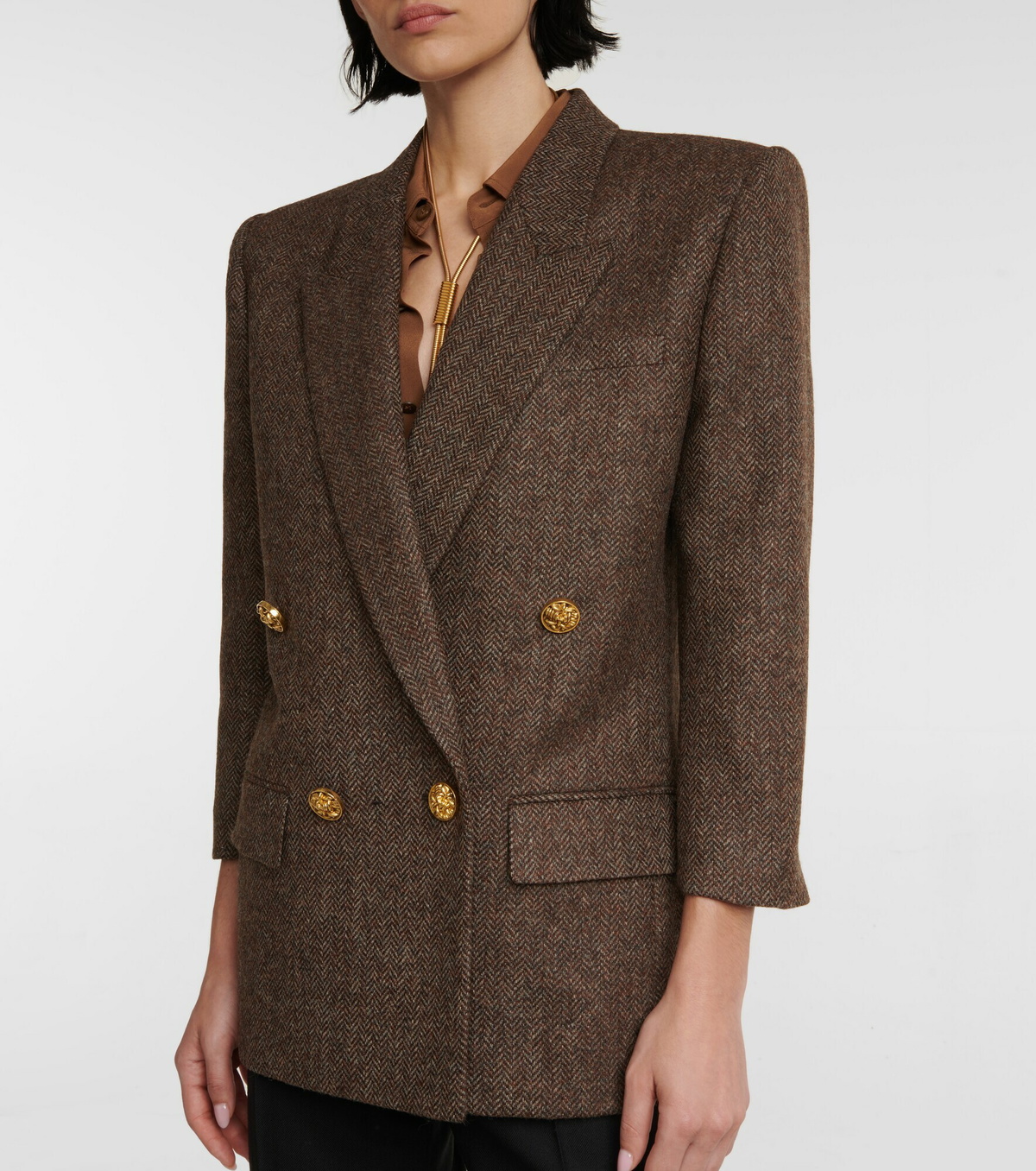 Saint Laurent - Herringbone wool blazer Saint Laurent