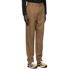 We11done Tan Slim-Fit Trousers