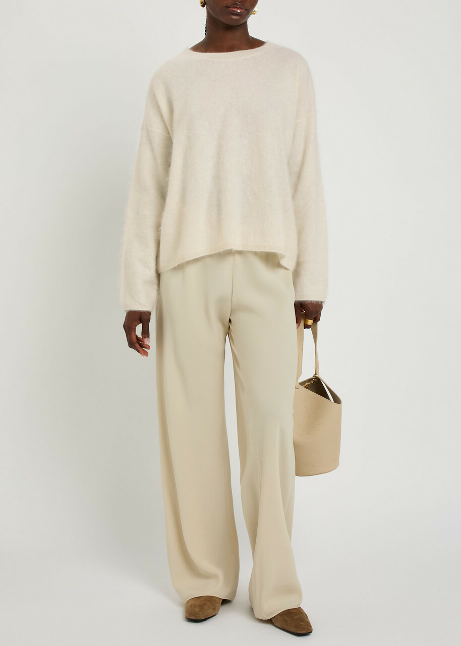 Eileen Fisher Brushed Cashmere Jumper Off White