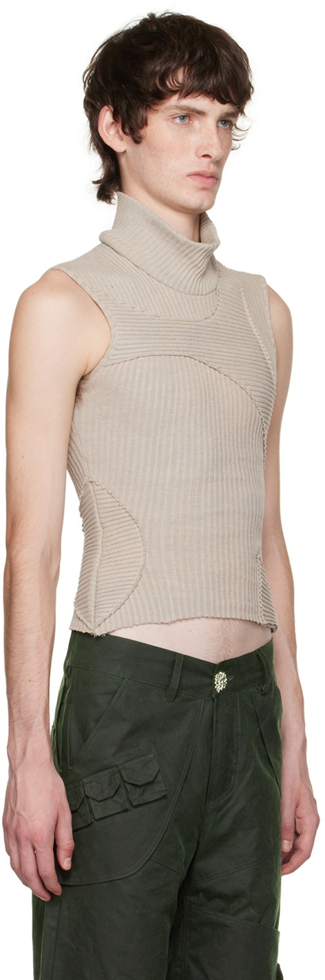Solitude Studios SSENSE Exclusive Taupe Directions Tank Top