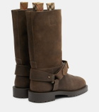 Burberry Soft Saddle suede knee-high boots