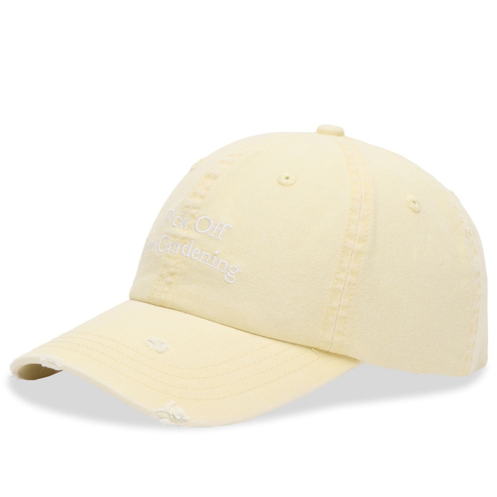 Photo: Bram's Fruit Men's Distressed F*ck Off I'm Gardening Cap in Banana Yellow 