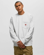 Carhartt Wip Heart Pocket Sweat Grey - Mens - Sweatshirts