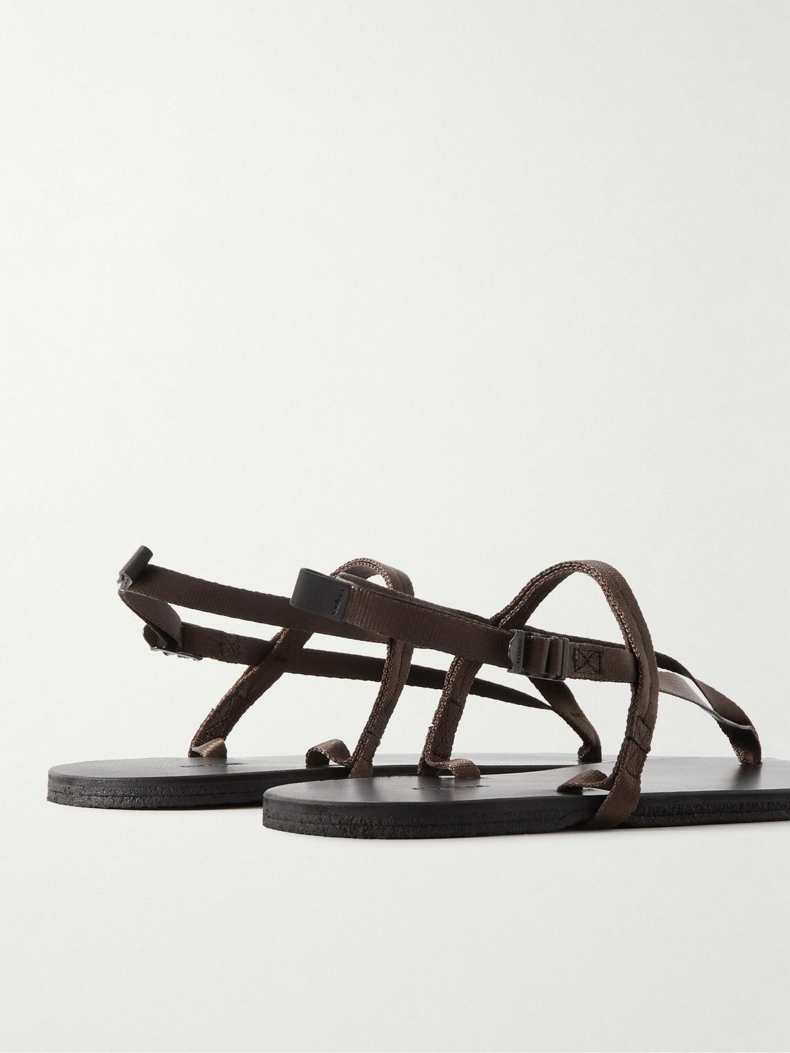 Auralee - Foot the Coacher Nylon-Webbing and Leather Sandals