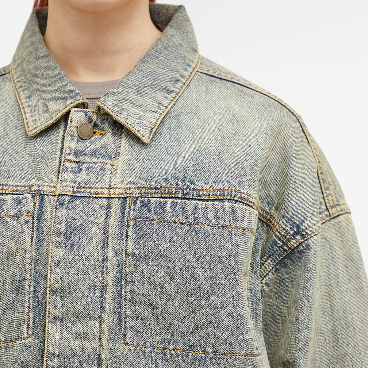 Entire Studios Women's Gem Denim Jacket in Surface Wave Entire Studios Women's Gem Denim Jacket in Surface Wave