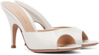 Gianvito Rossi Off-White Sofia Mule 95 Heeled Sandals