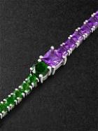 Yvonne Léon - White Gold, Diopside and Amethyst Bracelet - Unknown