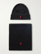 Polo Ralph Lauren - Logo-Embroidered Wool Beanie and Scarf Set