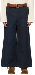 Aviva Jifei Xue Indigo Baker Trousers