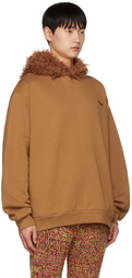 Marni Tan Faux-Fur Hoodie