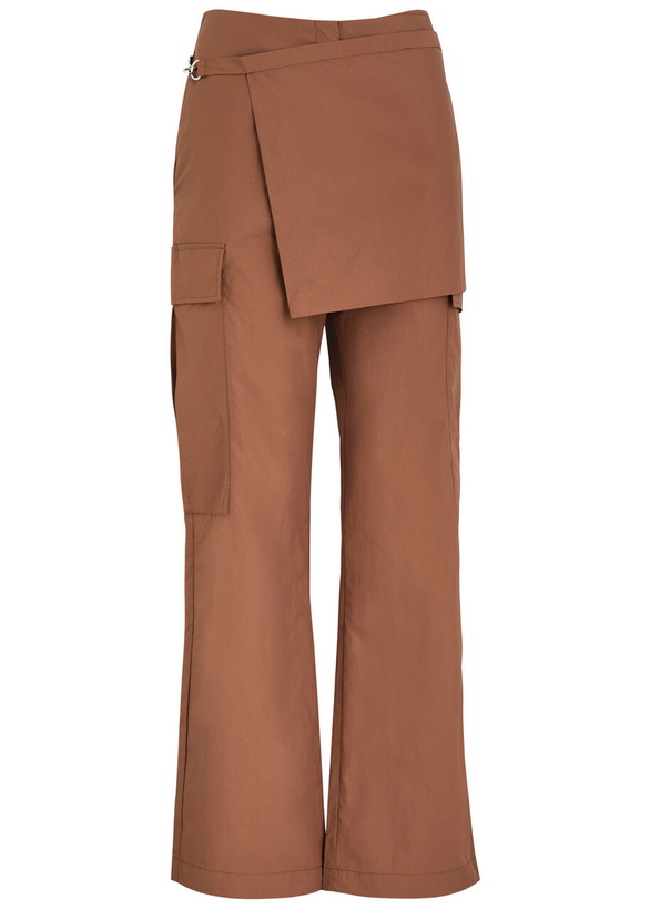 Photo: Paris Georgia Elliot Layered Shell Trousers Terracotta