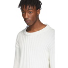 Maison Margiela Off-White Ribbed Sweater