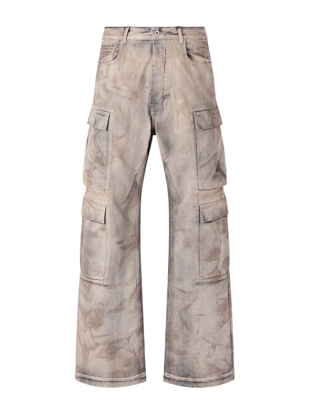 Photo: DRKSHDW by Rick Owens - Straight-Leg Cargo Jeans - Brown