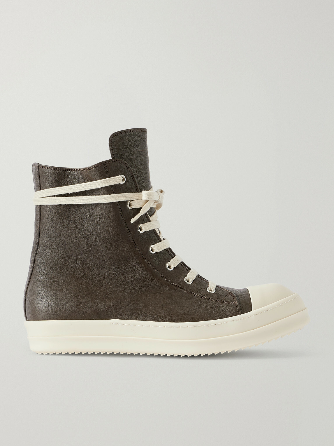 Rick Owens - Sneaks Leather Sneakers - Brown