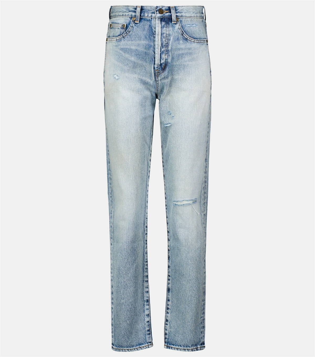 Saint Laurent - High-rise slim jeans Saint Laurent