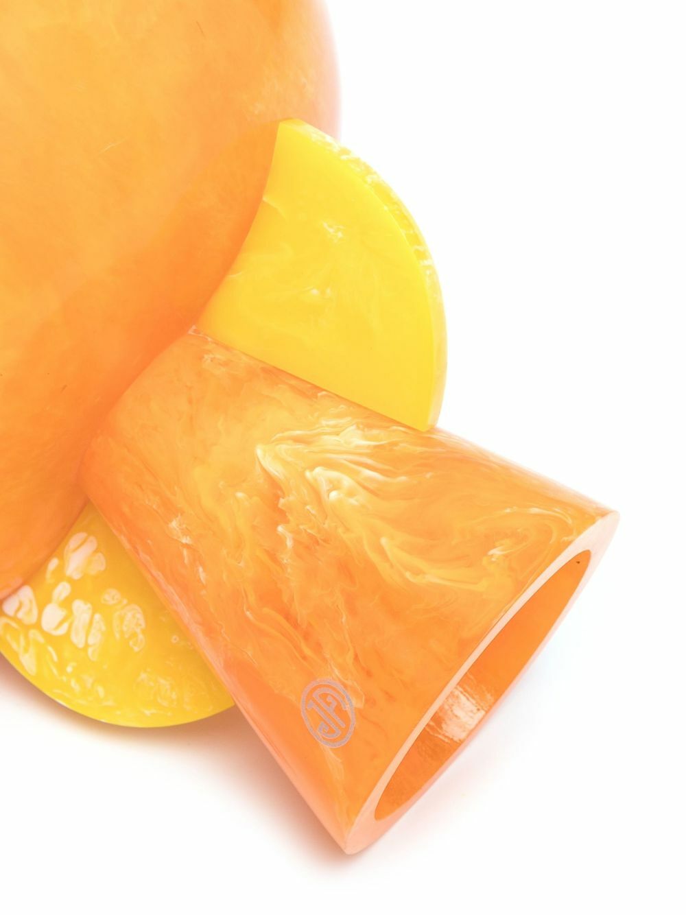 Jonathan Adler Orange Mystique Pedestal Bowl