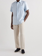 Loro Piana - Striped Linen Shirt - Blue