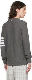 Thom Browne Grey 4-Bar Sweatshirt