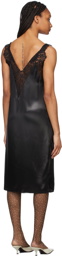 Kwaidan Editions Black Satin & Lace Slip Dress