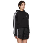 adidas Originals Black Adicolor Classics Crop Hoodie