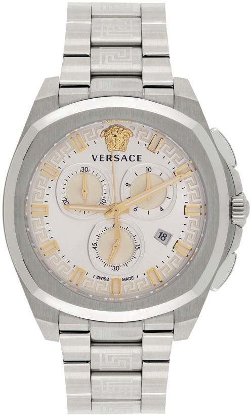 Photo: Versace Silver Geo Chrono Watch