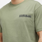 Napapijri Men's Outdoor Utility T-Shirt in Green Lichen