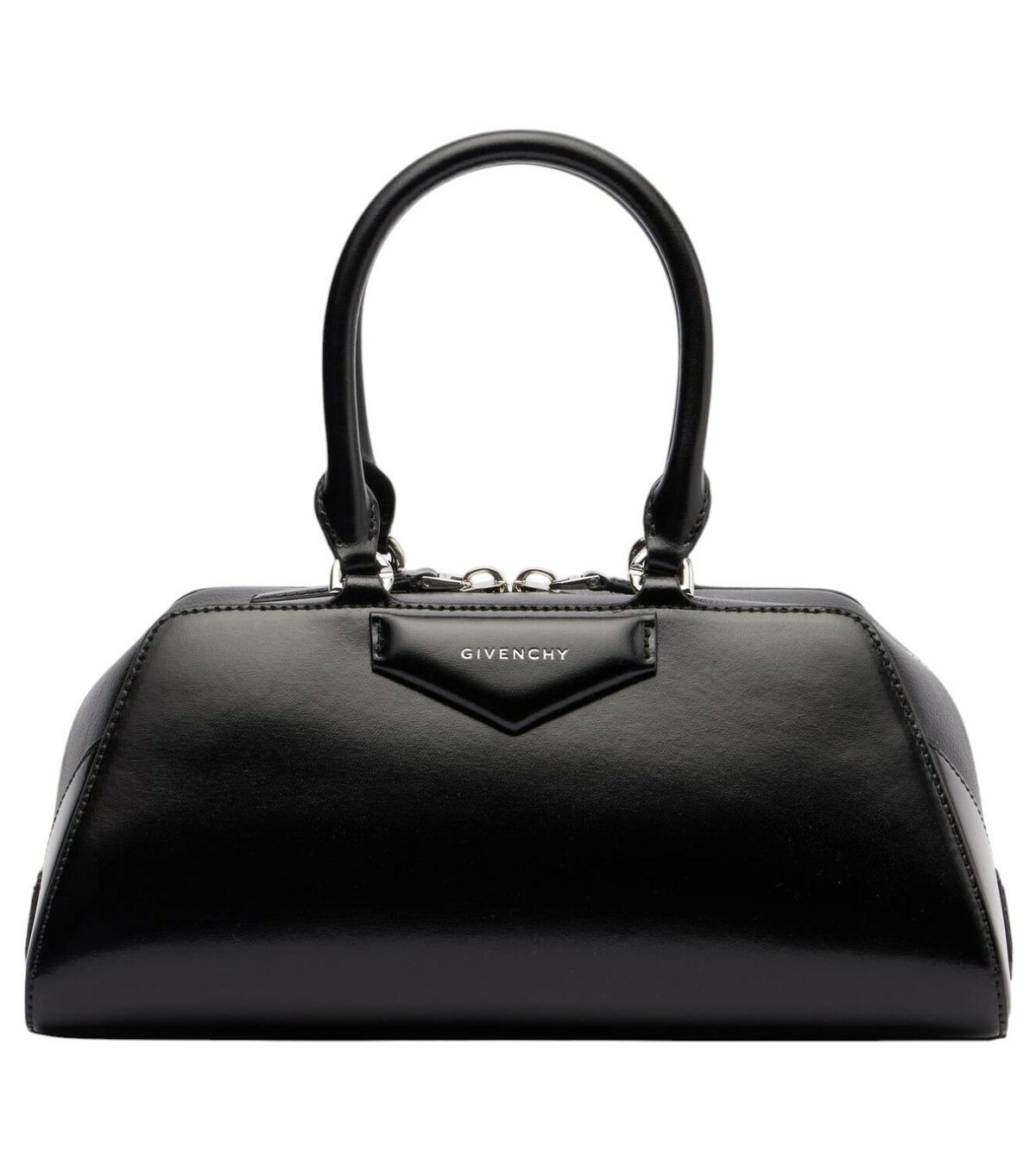 【GIVENCHY】Mini Antigona Cube Tote Bag/関税+全国送料込み Antigona Cube Mini leather tote bag in green - Givenchy