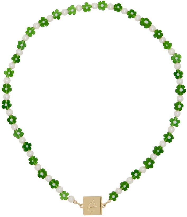 Photo: éliou White & Green Amal Necklace