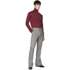 Daniel W. Fletcher SSENSE Exclusive Burgundy Contrast Stitch Turtleneck