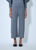 Pleats Please Issey Miyake Pleated Wide-Leg Trousers