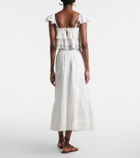 Poupette St Barth Ines broderie anglaise maxi skirt