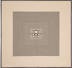 TOTEME Beige Centered Monogram Silk Scarf