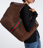 Gucci Gucci Giglio Large suede tote bag