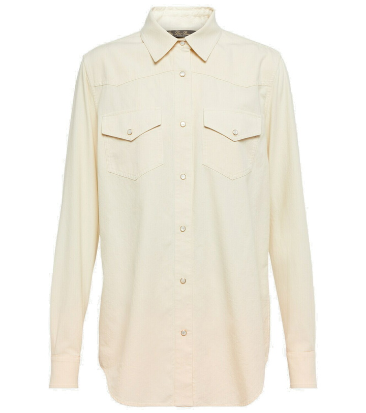 Photo: Loro Piana - Yelena cotton chambray shirt