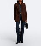 Ralph Lauren Collection Ramona double-breasted suede blazer