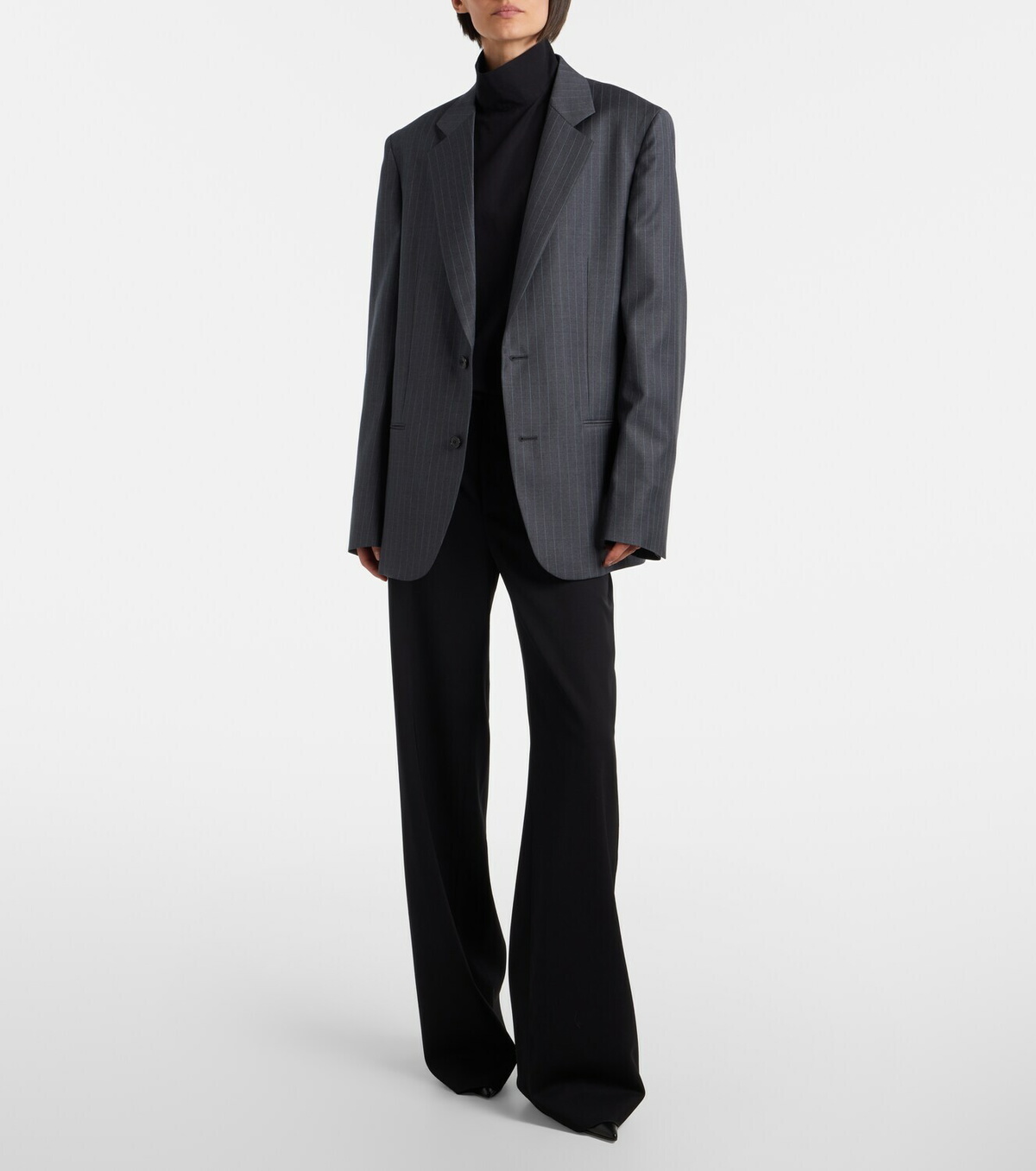 Gucci Cotton-blend poplin turtleneck top