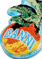 Ganni Apple Leather Keyring - Multicoloured - One Size