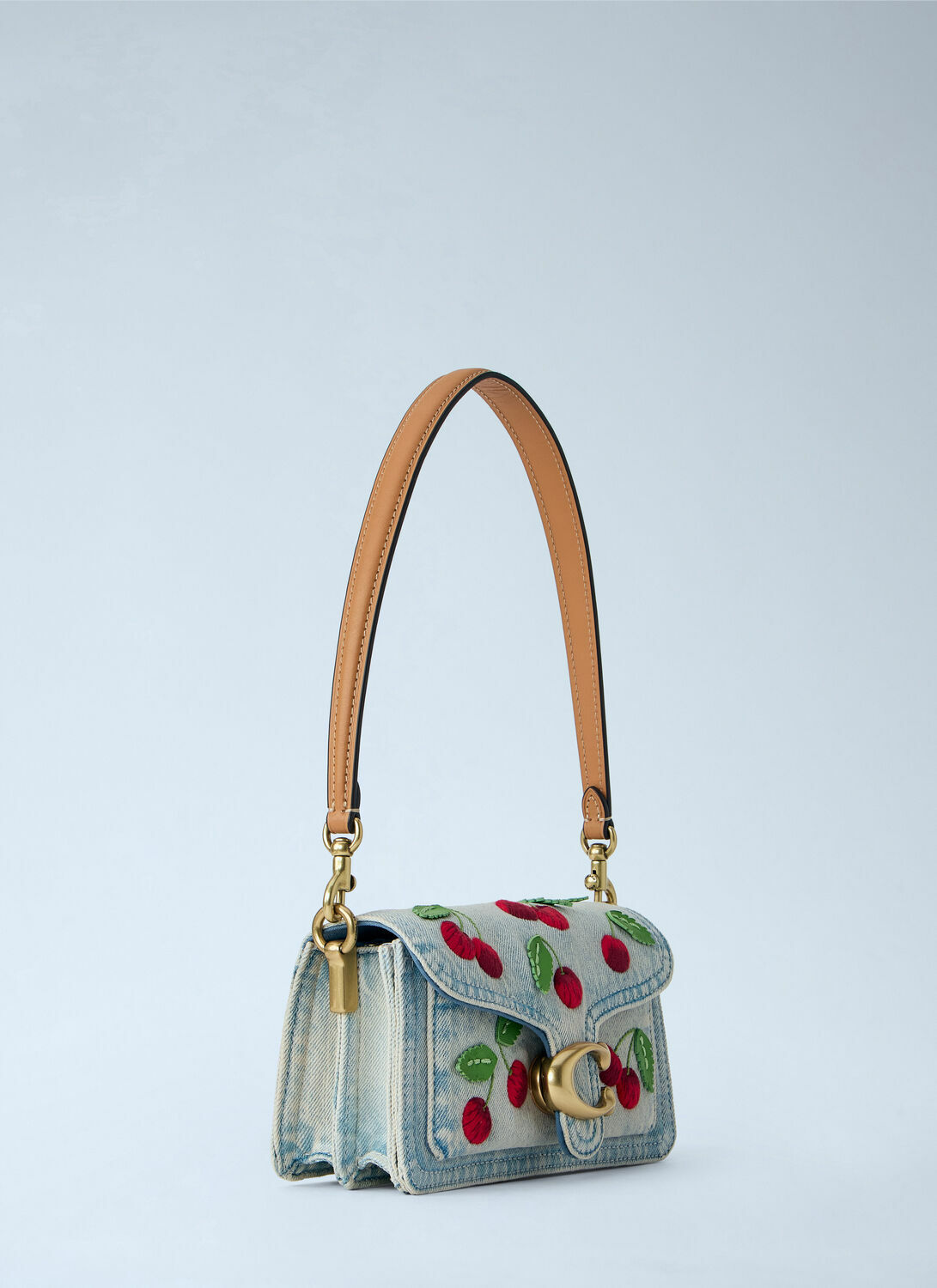 Coach Tabby Shoulder Bag 20 With Cherry Embroidery