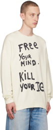 R13 Off-White 'Free Your Mind' Sweater