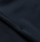 Folk - Rivet Garment-Dyed Loopback Cotton-Jersey Sweatshirt - Blue
