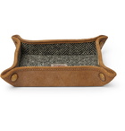 RRL - Suede and Harris Tweed Valet Tray - Black