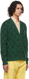 Gucci Green Wool Cardigan