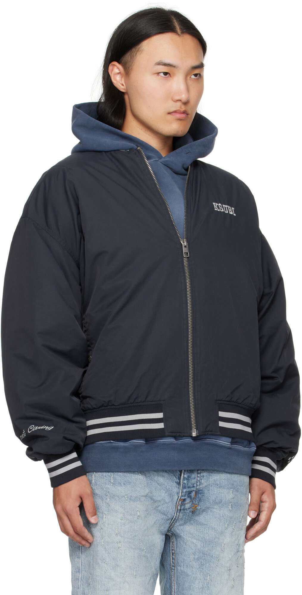 Ksubi Navy MA-1 Bomber Jacket