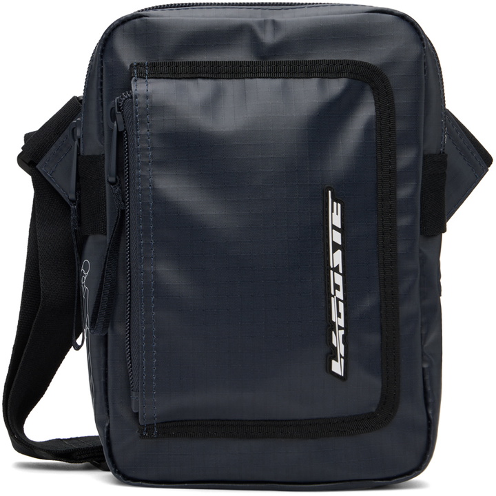 Photo: Lacoste Navy Coated Messenger Bag