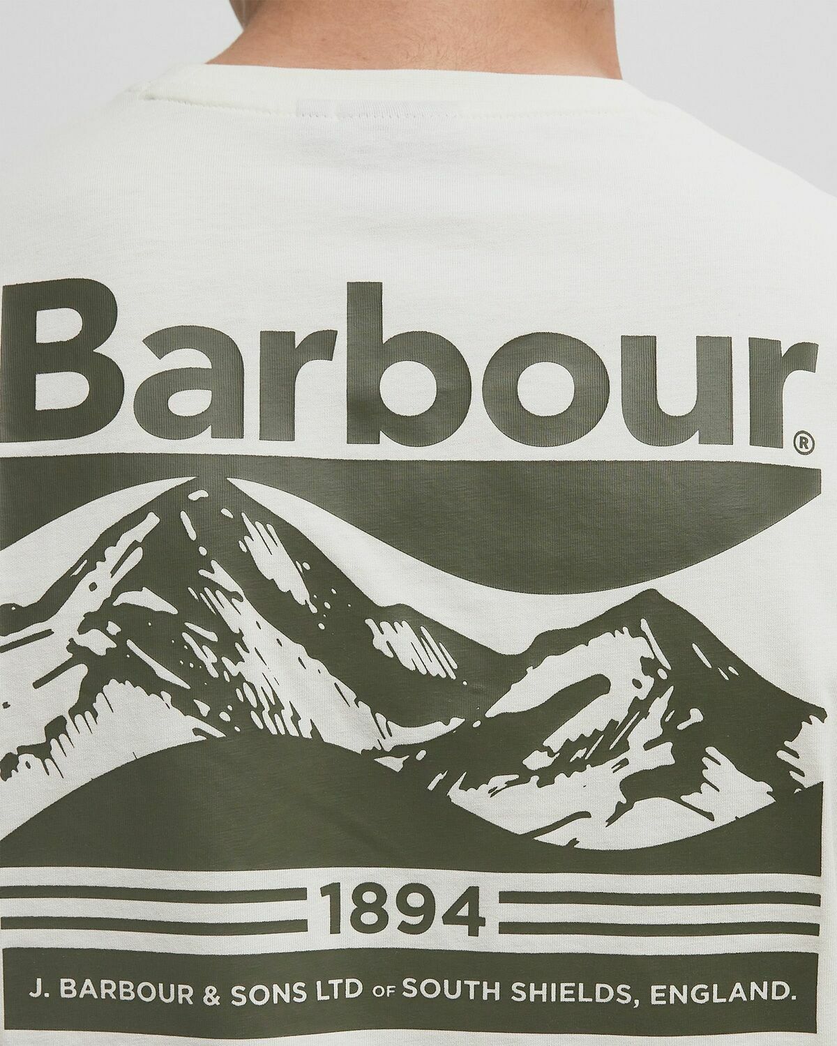 Barbour Camber Graph Tee White Mens Shortsleefe