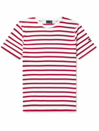 Armor Lux - Slim-Fit Striped Cotton-Jersey T-Shirt - Red